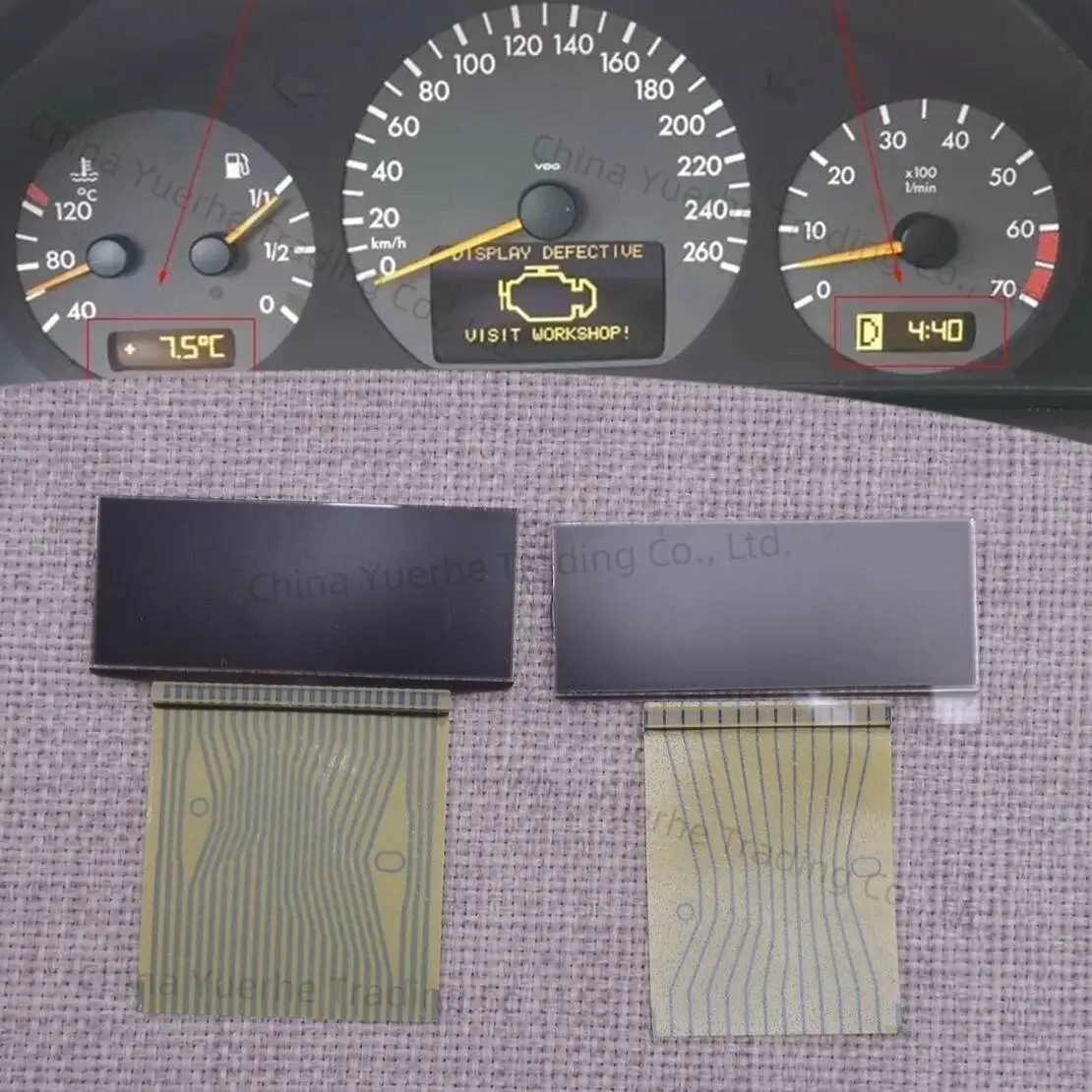 

1 пара приборной панели, ЖК-дисплей, подходящий для Mercedes-Benz W210 S210 W208 R170