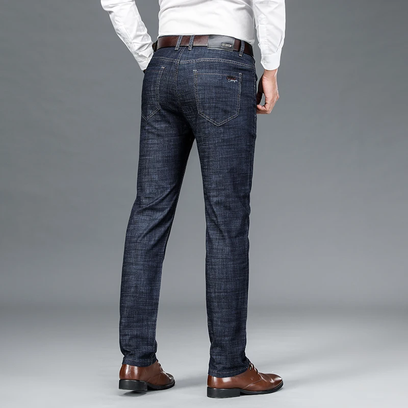 Fashion Loose Spliced Zipper Pockets Solid Color Casual Pants Men's 2024 Spring Autumn New Oversized All-match Business Jeans