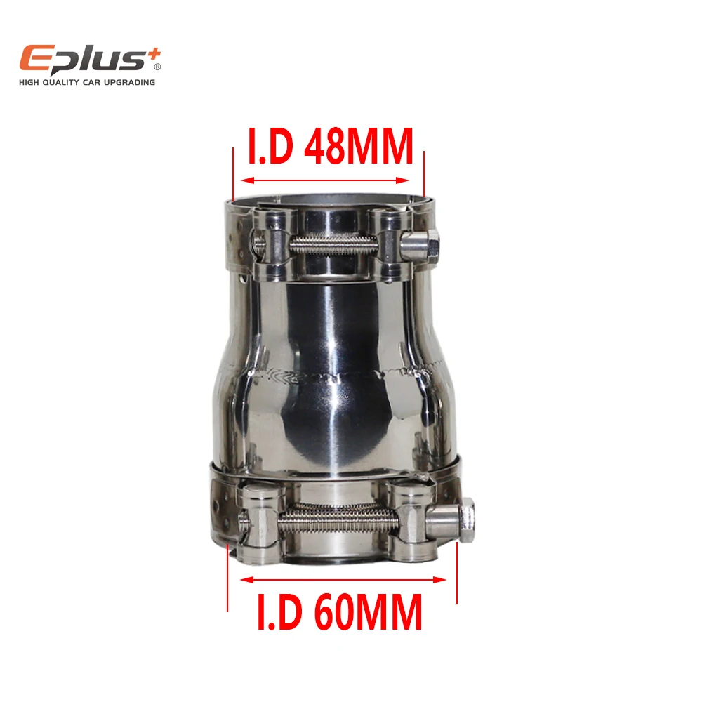 39mm tot 54mm Tussen Universele Rvs Reducer Adapter Rechte Auto Motor Uitlaatpijp Uitlaat Pijpleiding Gelaste pijp