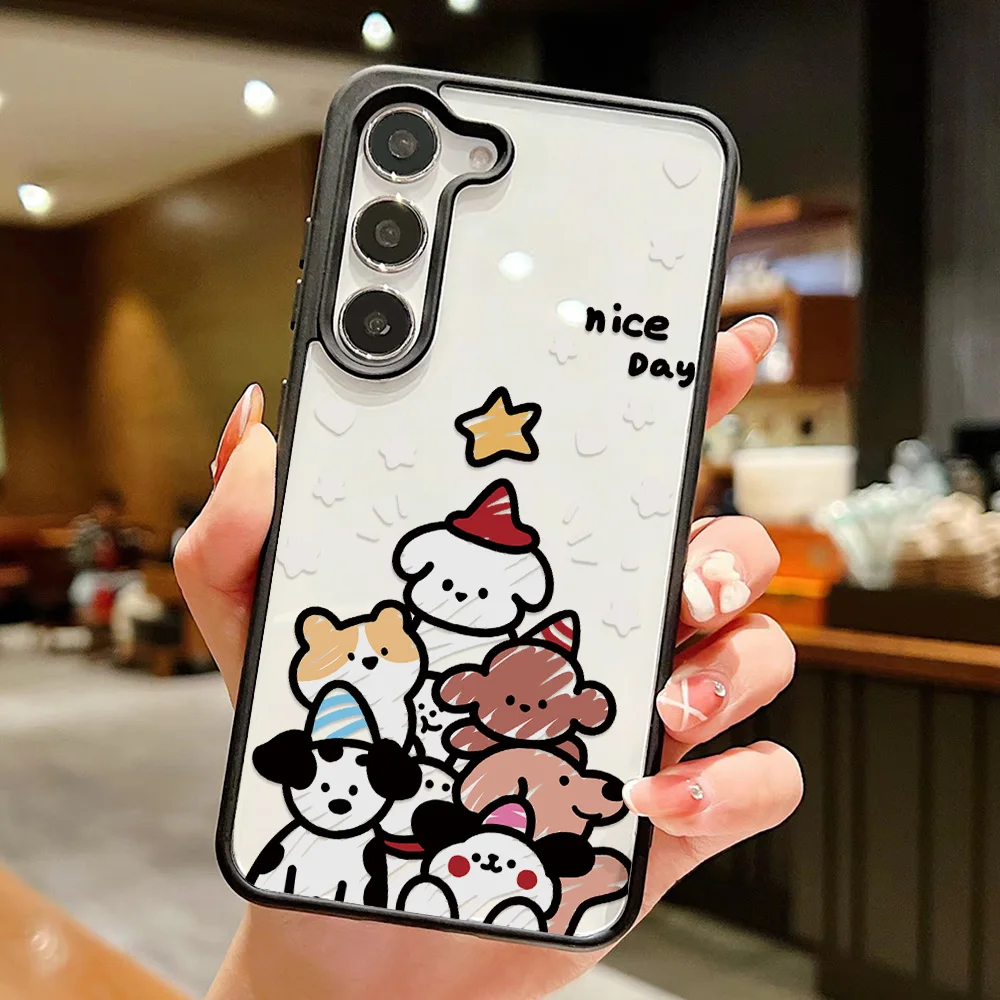 Puppy Phone Case For Samsung A16 5G A56 A57 S25 Ultra S26 S24 S23 A55 A14 A13 A12 A07 A06 A54 A36 A37 A26 A25 A17 A15 Cover Capa
