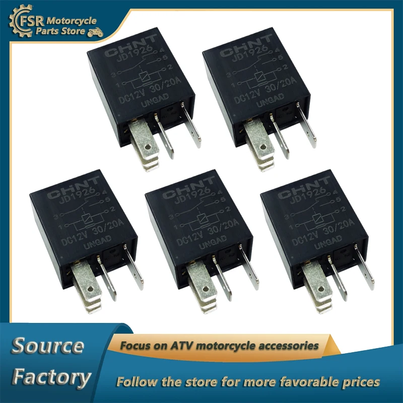 

5PCS/1PC ATV UTV Auxiliary Relay For Hisun 500 700 Massimo Supermach Bennche MSU HS YS TSC