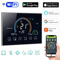 Tuya USA LCD Touch Screen Air Source Water Heating WiFi Smart Heat Pump Controller