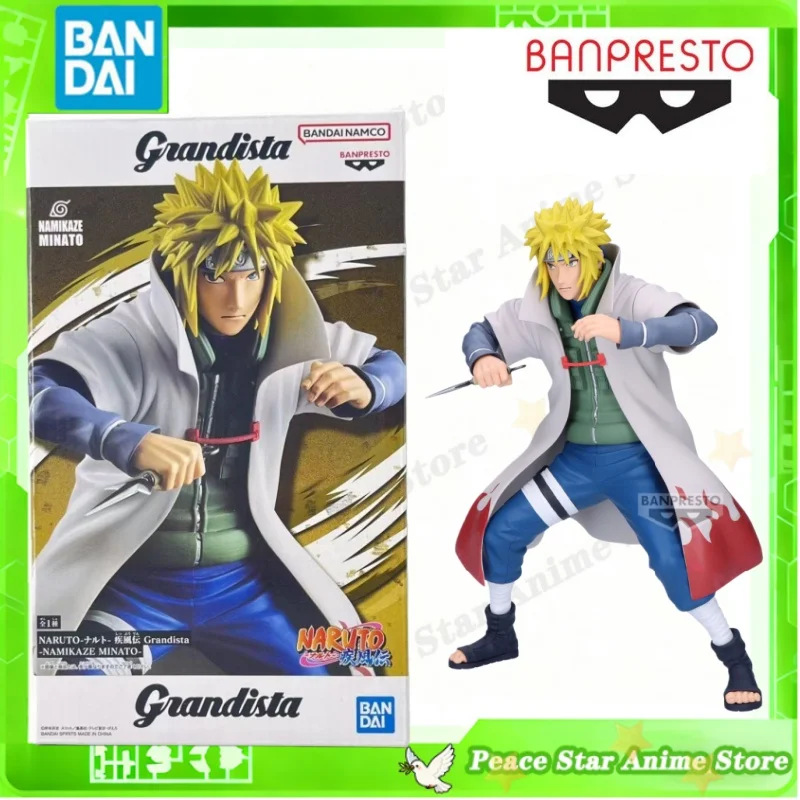 

23cm Japan Bandai BANPRESTO Original Anime Model Prize Figure Grandista NARUTO Namikaze Minato Christmas Gift Collectible Model