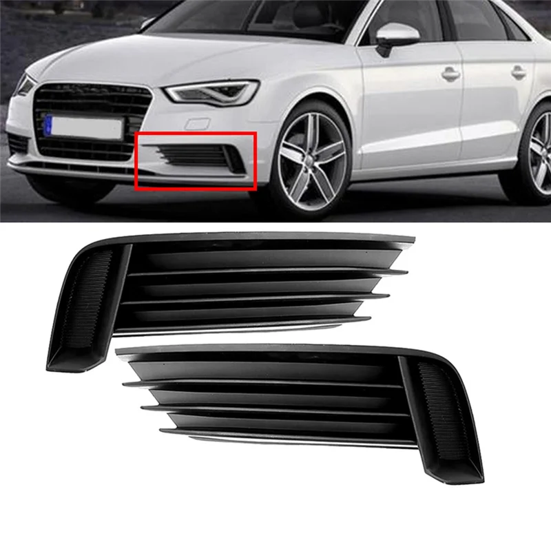 المصد الأمامي للسيارة الضباب غطاء خفيف مصباح الضباب مصبغة قذيفة ل A3 2013-2017 اكسسوارات السيارات