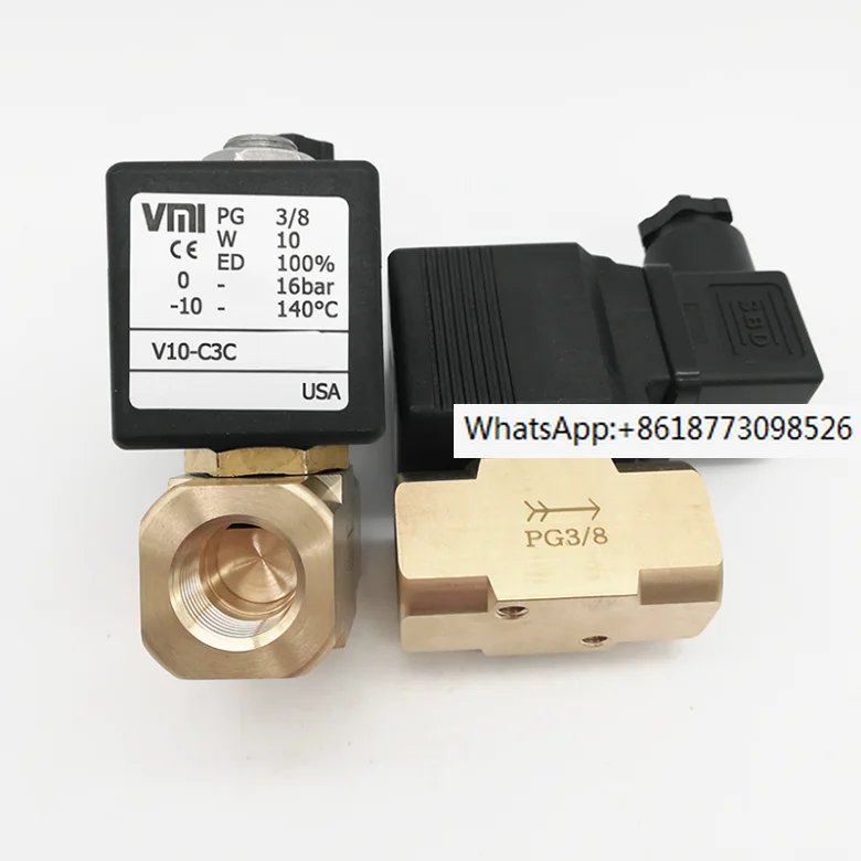 V10-C3C 220VAC Large Diameter Two-way Solenoid Valve VMI PG 3/8 Solenoid Valve for Twin screw granulator