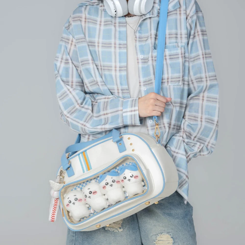 Fashion Transparent Versatile Shoulder Bag Fashionable ItaBag Large Capacity Leisure Sports Wind Handbags Student