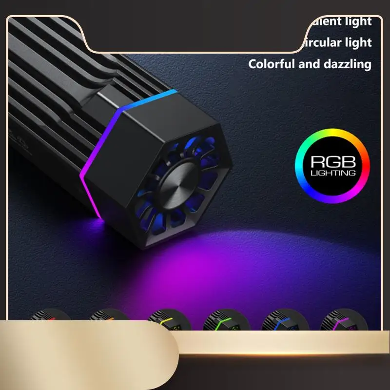 

INEO RGB SSD Enclosure M.2 NVME PCI-E To USB3.1 Gen2 Type-C JMS583 10Gbps SSD Case Radiator For 2280/2260/2242/2230 M.2 SSD-N36R
