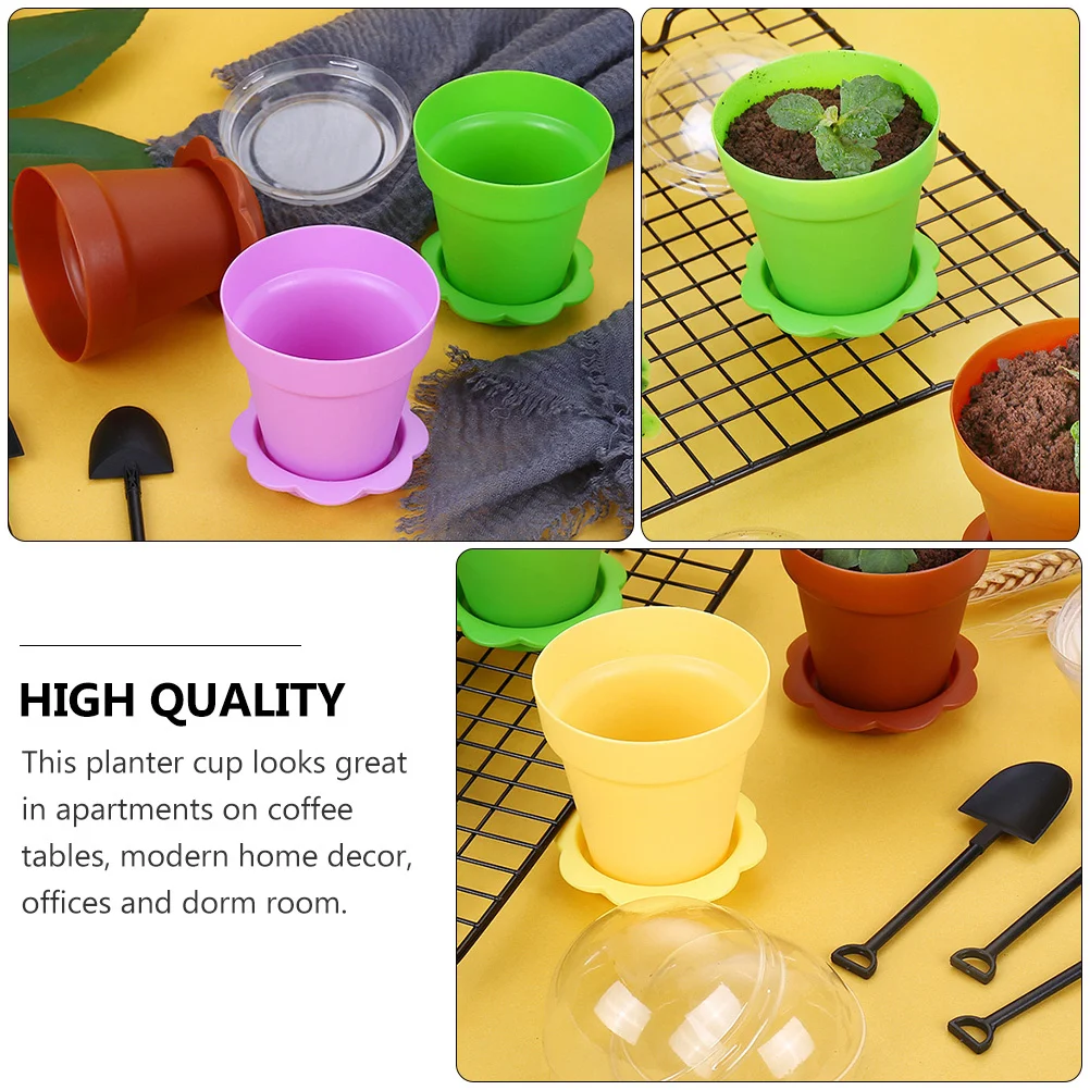

50Sets Creative Planter Cupcake Pots Succulent Display Cups Flower Pots for Home Office Decoration Cupcake Planter