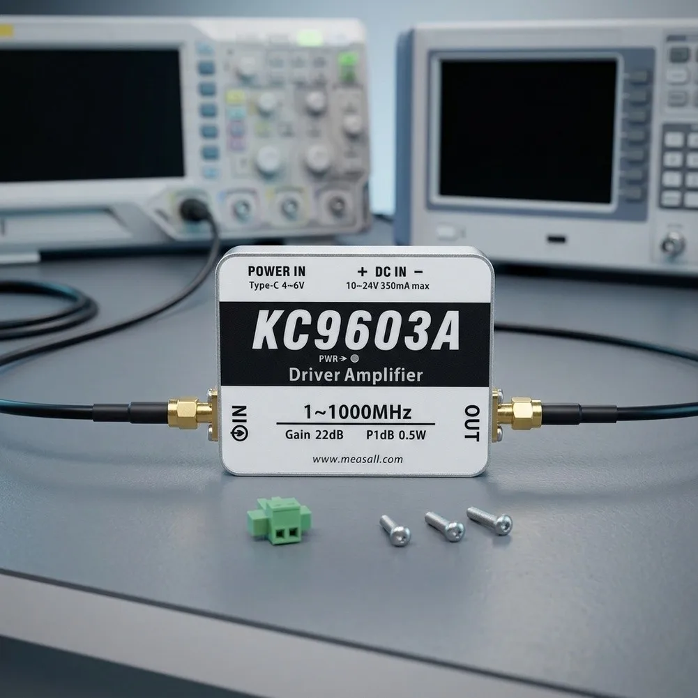 KC9603A Low-Noise RF Driver 1 MHz to 1 GHz 0.5W Power Output +27For dBm 1.8For dB Noise Figure For SMA Compatible
