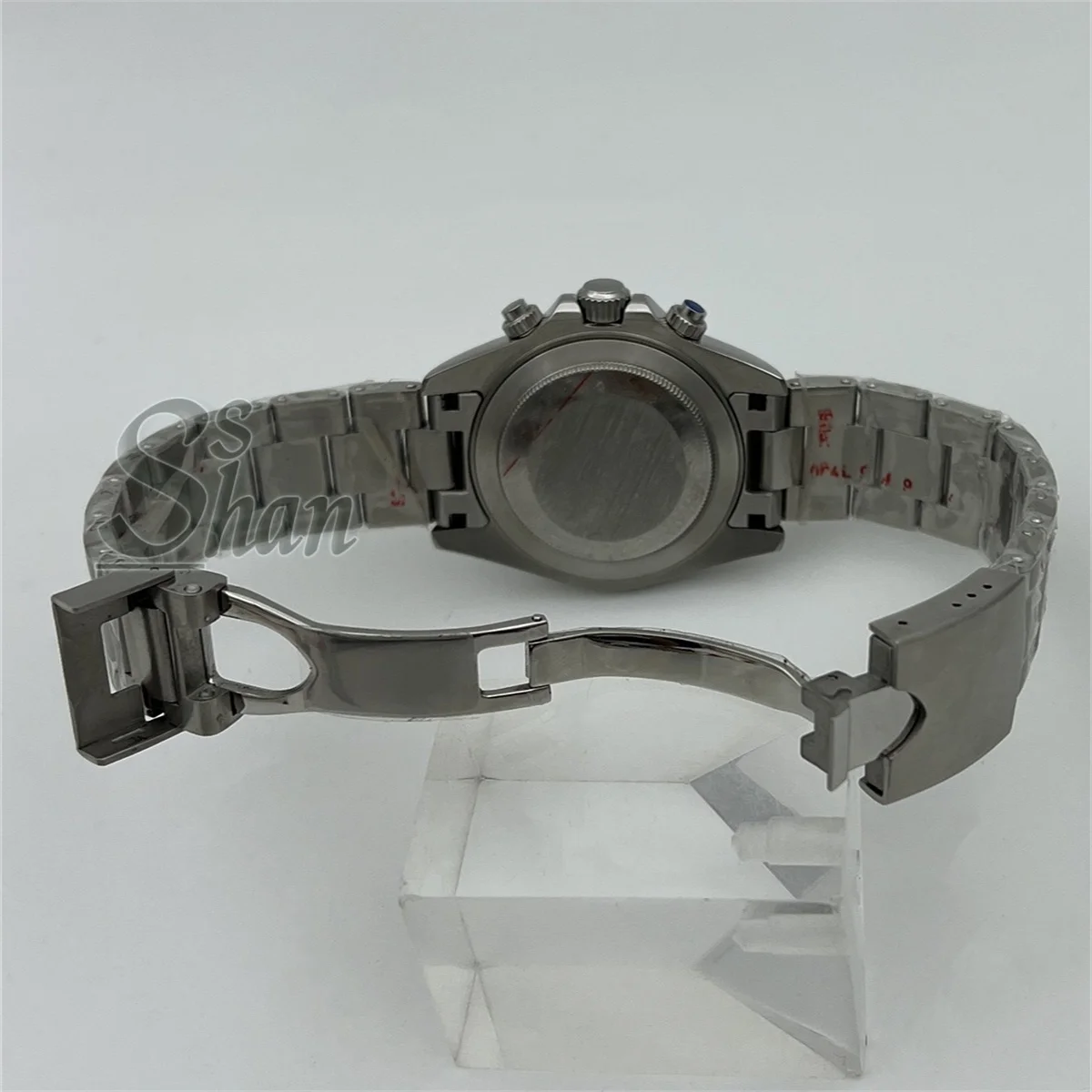 39 مللي متر VK64 كوارتز ساعة كرونوغراف رجالية زجاج الياقوت أسود وردي أبيض أزرق أصفر مينا 5 أيدي C3 الانارة تاريخ الساعة 6