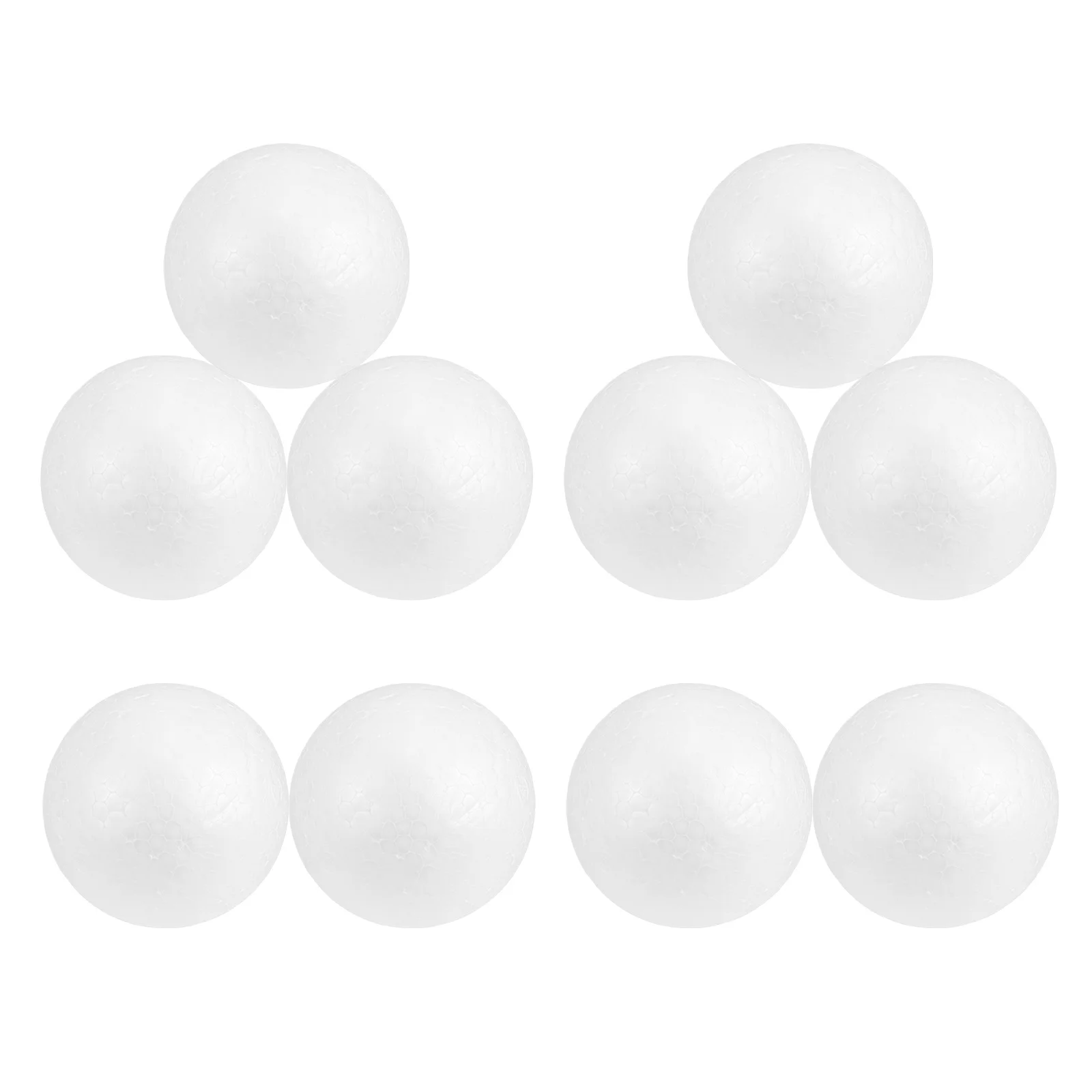 Sfere artigianali in polistirolo bianco liscio da 10 pezzi per pittura fai da te progetti artistici per bambini decorazioni natalizie materiale scolastico