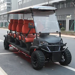 2024 new mini golf course car electric off-road vehicle 4+2-seater electric club car golf cart