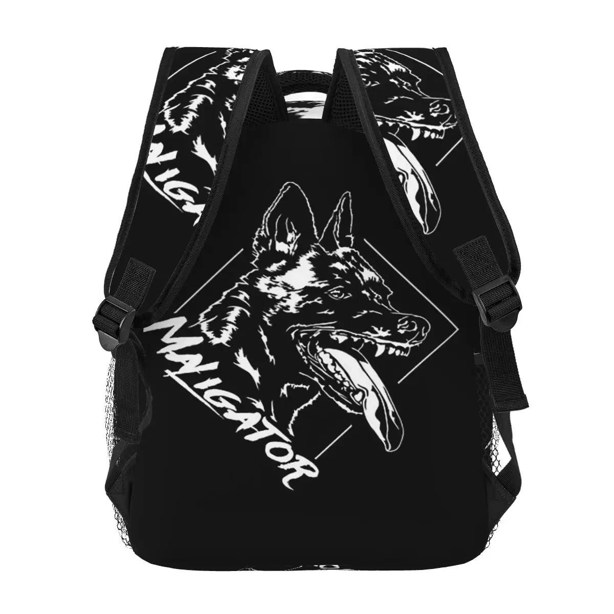 Maligator Belgian Shepherd Dog Malinois Portrait Backpacks Boys Girls Bookbag Children School Bags Travel Rucksack Shoulder Bag