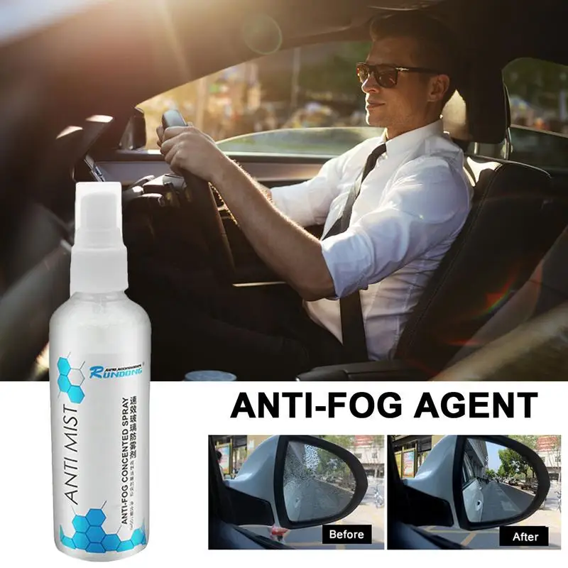 Anti-Fog Spray For Car Windshield Long-Lasting 100ml Car Glass Waterproof Coating Agent Long-Lasting Waterproof Anti Fog