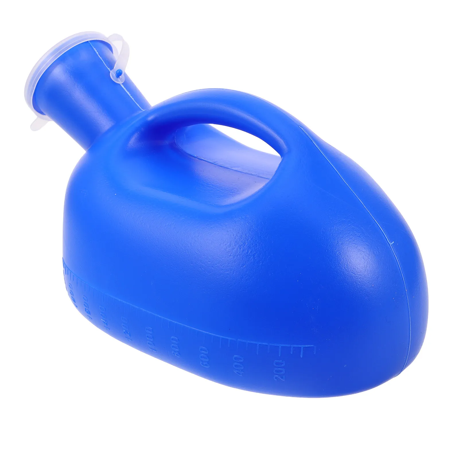 Portable Male Urinal Thickened Spill Proof Lid Reusable Urine Container for Elderly Disabled Travelers Outdoor Car Bed Rail Use