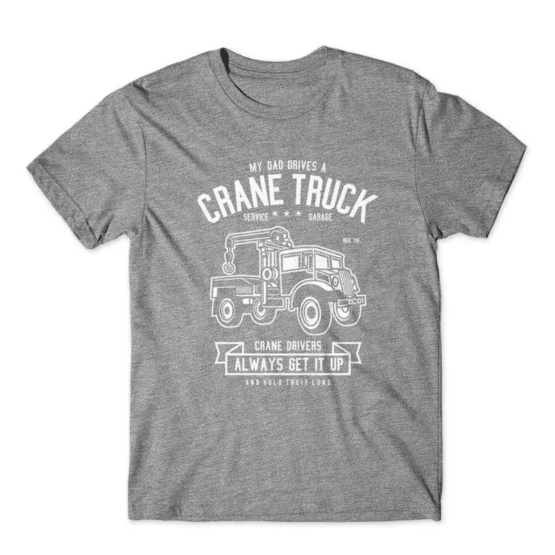 Crane Truck T Shirt 100 Cotton Premium New