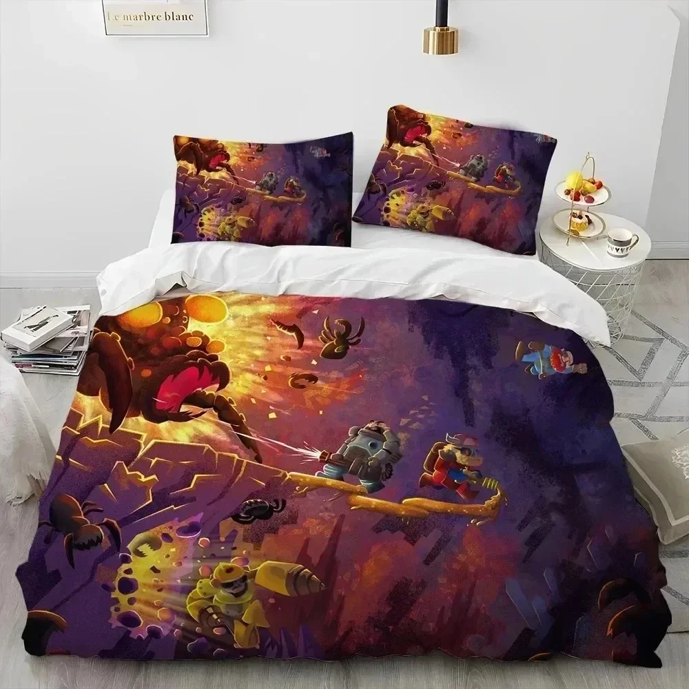 

Deep Rock Galactic Game DRG 3D NEW Duvet Cover Pillowcase Bedding Set Adult Girl Bedroom Decoration Children Single Double Large