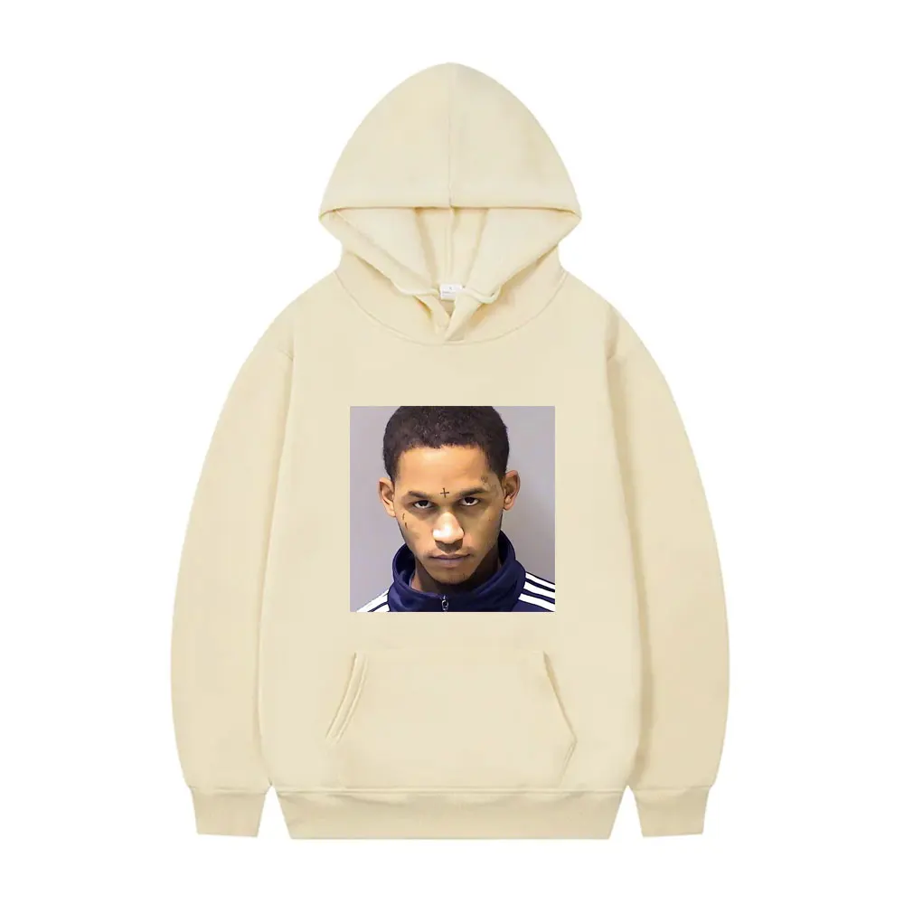 Rapper Fredo Santana Mugshot Hoodie Graphic Men Women Fashion Oversized Streetwear Male Hip Hop Rock Style Long Sleeve Hoodies