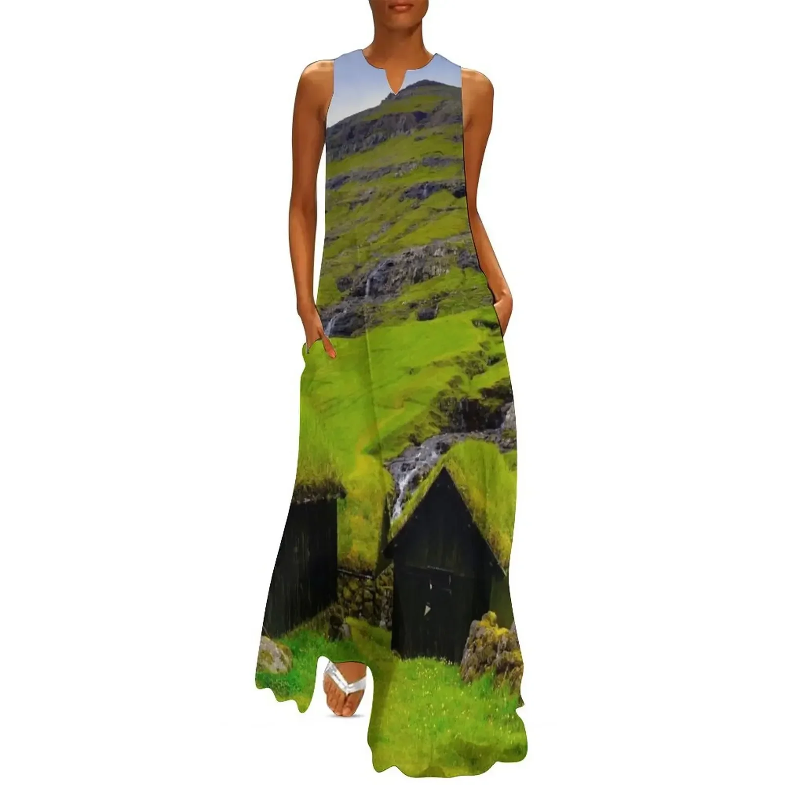 

Saksun, Faroe Islands Long Dress cocktail dresses ladies dresses for special occasions women's summer dresses 2025 Dress