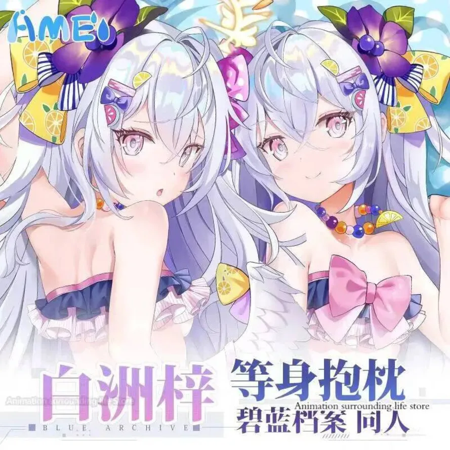 

Аниме новая игра синий архив Shirasu Azusa Dakimakura обнимающая наволочка для тела отаку Лоли подушка чехол подарки