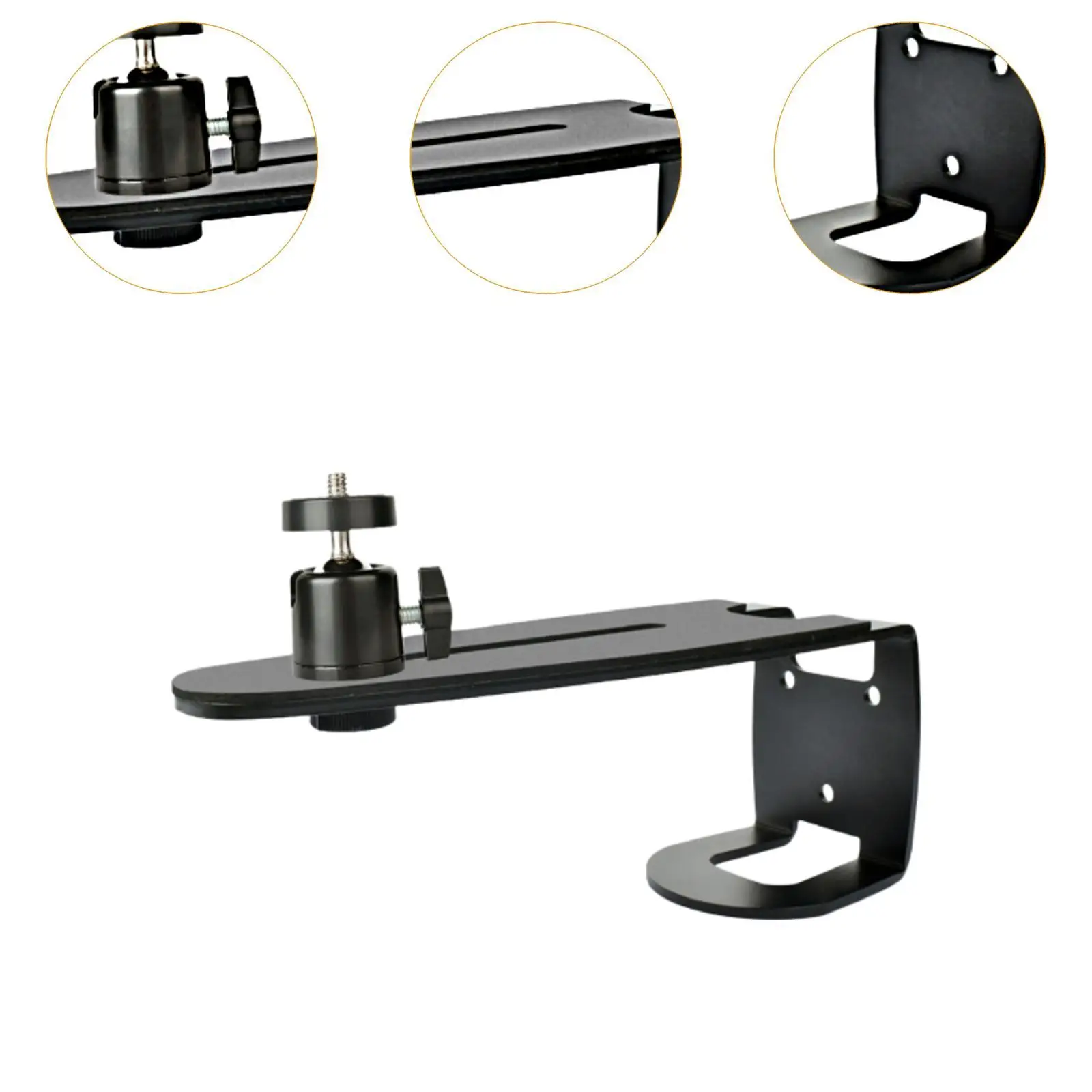 Wall Mount Projector Stand Easy Installation Hotel Carbon Steel Forward and Backward Movable High Stability Office 360 Rotation