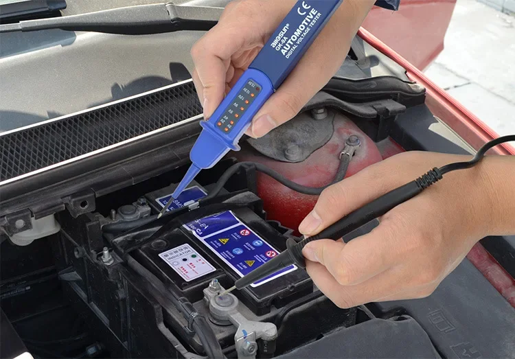 Latest Automobile Electric Pen Circuit Tester 12v Vehicle Digital Display Test Light Repair Voltage Detection Tool DM-GK9A 0.01V