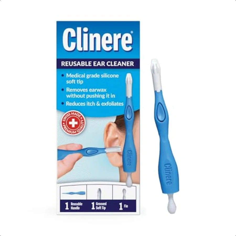 再利用可能な耳掃除キット、耳垢除去ツール、耳管の優しい洗浄、かゆみ緩和、安全な家庭用耳垢除去、再利用可能な効果