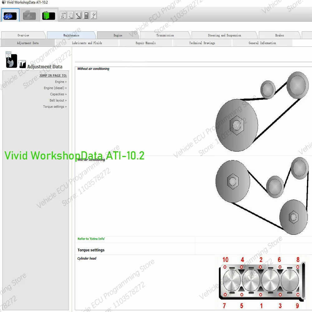 Vivid Workshop DATA 2010.2 Professional Edition Diagnosis Fault Codes Data Management Engine Adjustment Data Technical Drawings