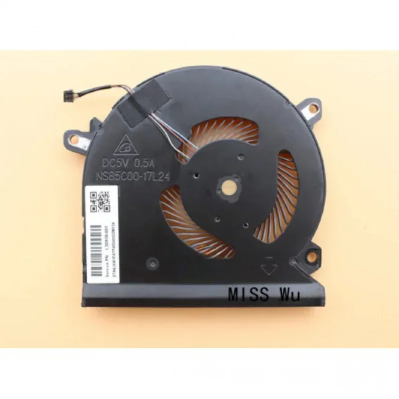 New Original laptop CPU cooling fan for HP EliteBook 1050 G1 HSN-Q11C ZBook Studio X360 G5 ns85 C00-17L24/17l2 5 L30938-001