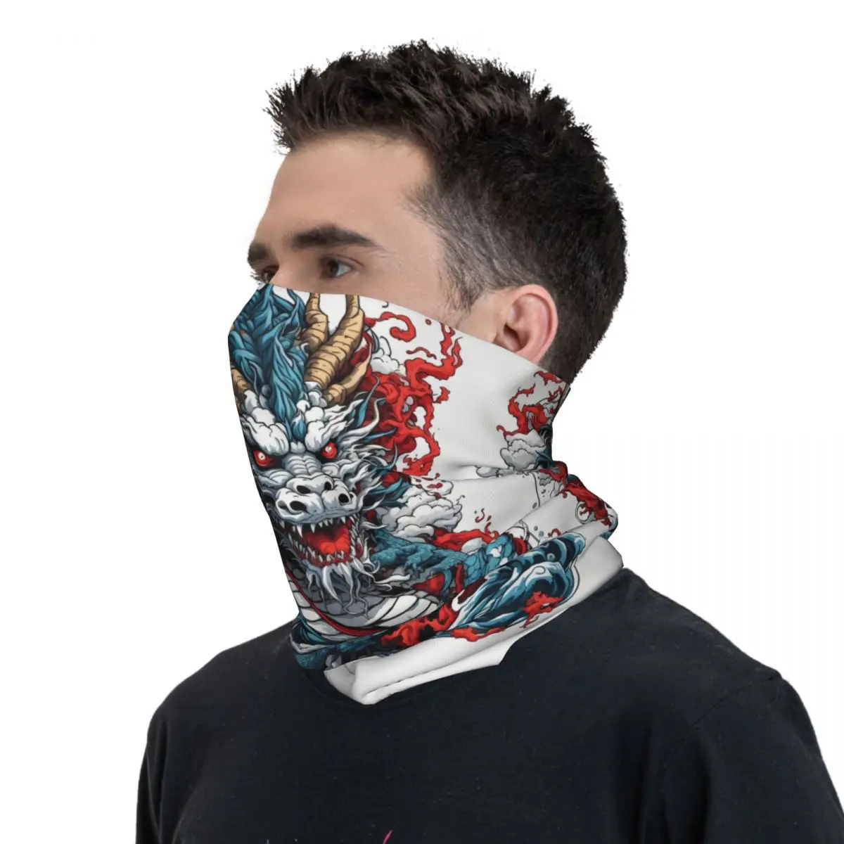 Drachens chal Halstuch Hals Gesichts maske Polyester