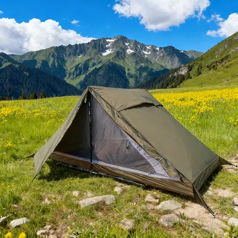 A-Peak 2.0 Poleless Backpacking Tent Outdoor Camping Lightweight 1-person Single-person Freestanding Tent Ultralight Bivy Tent