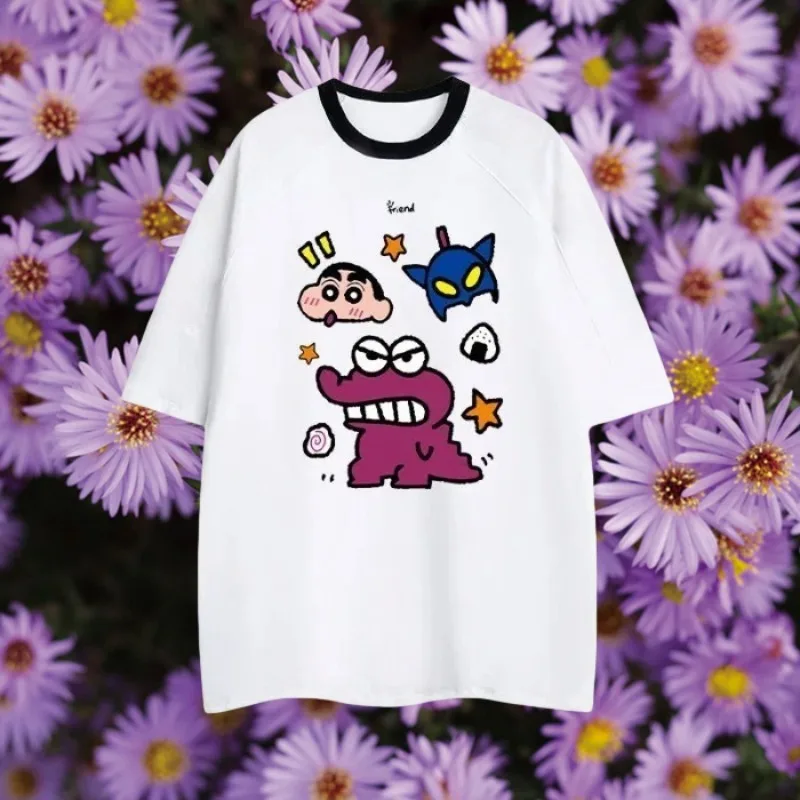 

MOTO-Летний карандаш аниме мультфильм 3D принт с коротким рукавом мужская и женская японская толстая свободная футболка с половиной рукава