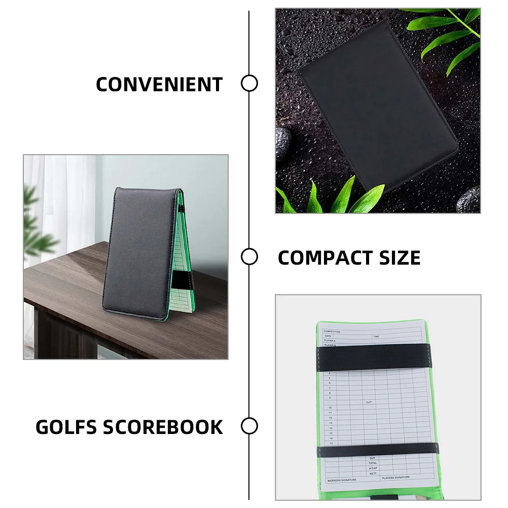 

1 set 1 Set Golf Scorecards Holder Score Recording Book Golfing Score Record Notebook Lightweight Portable Golf Supplies Outdoor