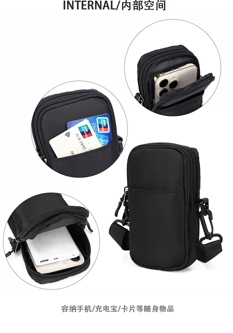 Nylon Small Shoulder Crossbody Bag for Men Brand Japanese Mini Cell Phone Bags Male Pouch Man Casual Handbags Travel purse bolso