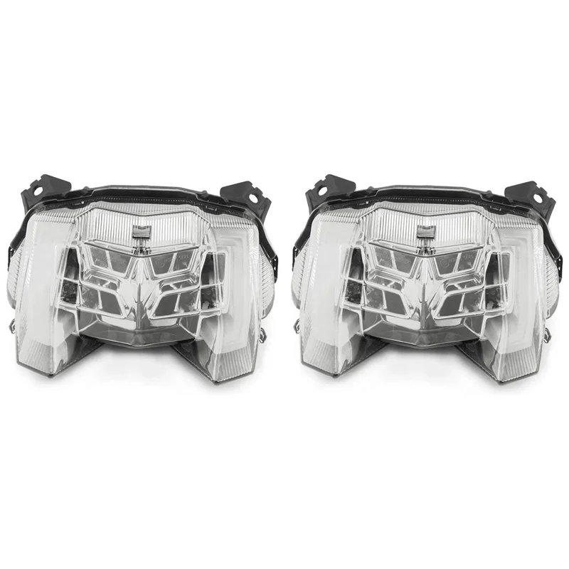 

A48P-2X LED Brake Tail Light Turn Signal Lamp Rear Indicator For MT09 FZ09 MT-09 FZ-09 2017-2020 ,Transparent