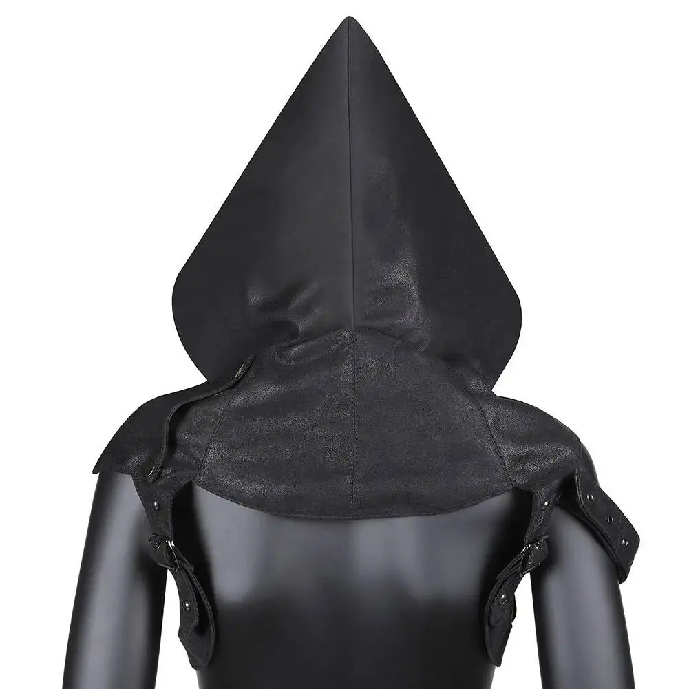 Y Demo Techwear Ninja Hoodie For Women Punk Rivets Sleeveless Zip-up Straps Vest Stage Costume Cosplay Party