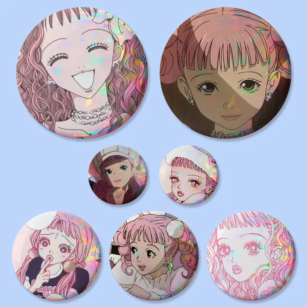 1pc Miwako P-Paradise K-Kiss Badges 25 32 44 58 75 Mm Round Cosplay Pin Bag Decor Fans Collect Friends Gifts Brooch Souvenir