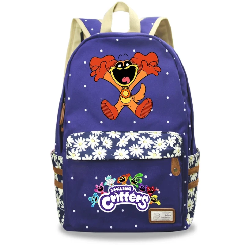 Smiling Critter Catnap Backpack Cartoon Children School Bags Students Large Capacity Girls Boys Bookbag Laptop Bag