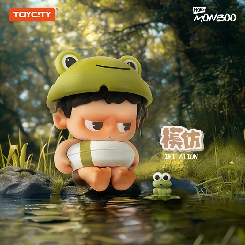 MONBOO THE CAMPING DAIRY Series Blind Box Mystery Box Dolls Kawaii Action Anime Figure Blind Box Toys Gift