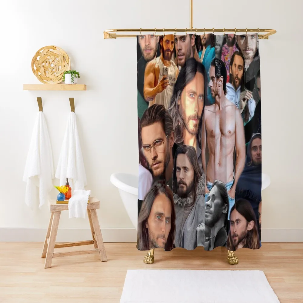 

jared leto photo collage Shower Curtain Bathroom Accessories Anime Shower Cute Shower Anime Bathroom Curtain