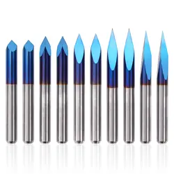Triangular CNC Router Bits Set, 1/8