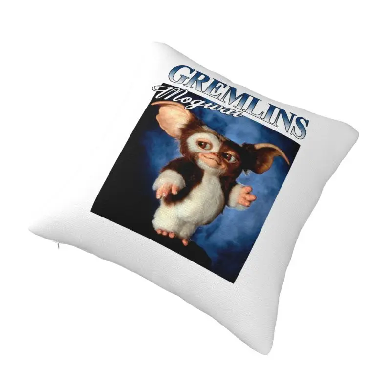 Custom Vintage Gizmo Gremlinse Cushion Cover 45x45cm Soft 80s Horror Retro Sci Fi Movie Monster Mogwai Throw Pillow for Sofa