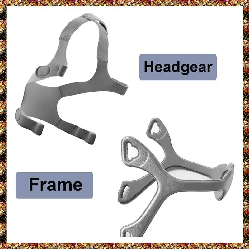 BTCL Headgear And Fabric Frame For Wisp Nasal Mask, Replacement Frame And CPAP Headgear For WP, Standard Size