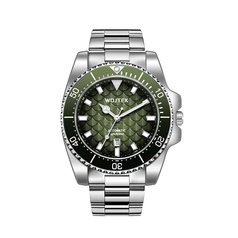 WOJTEK Automatic Mechanical Men's Watch with Steel Strap, Waterproof and Luminous Fashionable Business Men's Watch - view 6