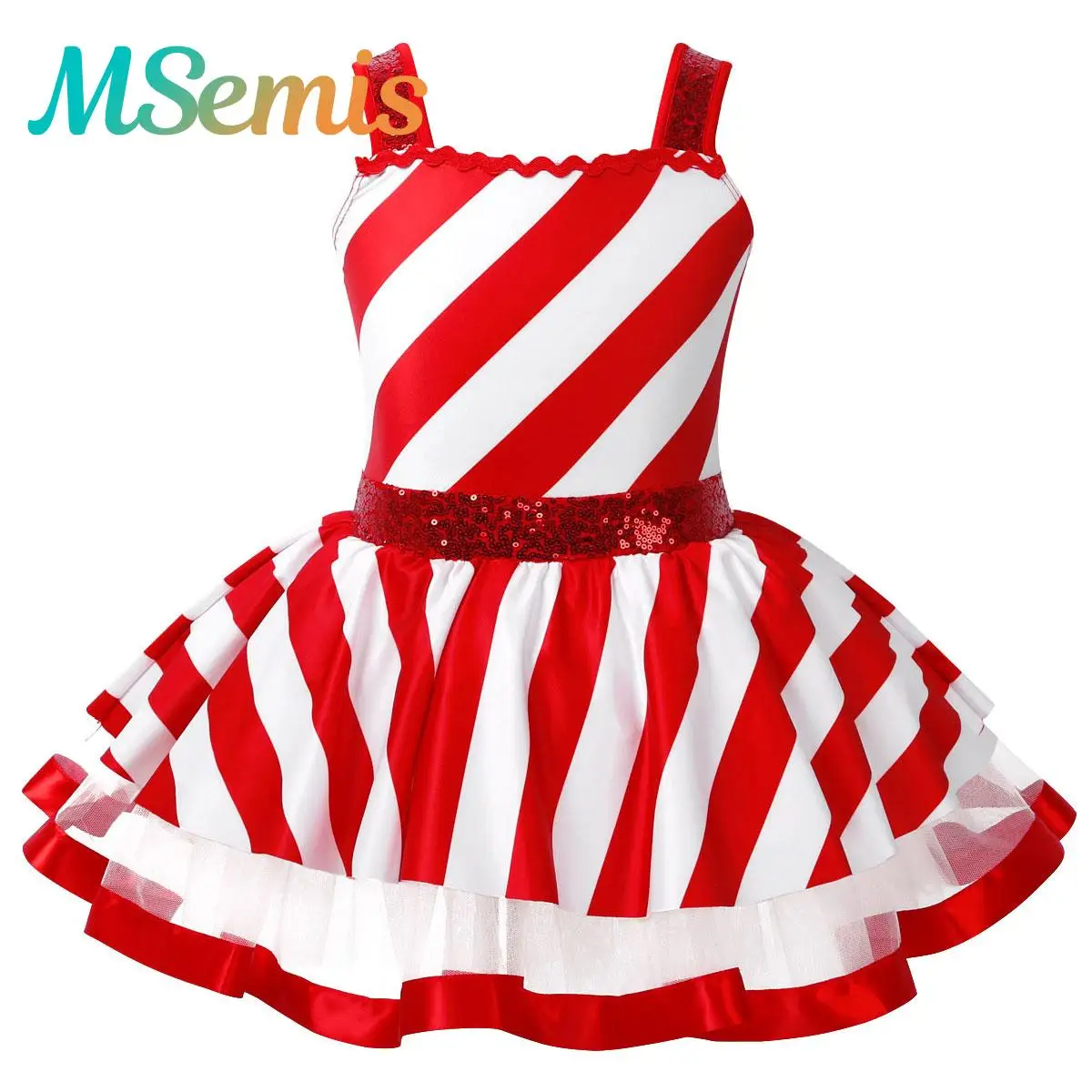 Enfants filles canne à sucre mme père noël Costume de noël Ballet Tutu danse Costume artistique patinage artistique virevoltant justaucorps robe