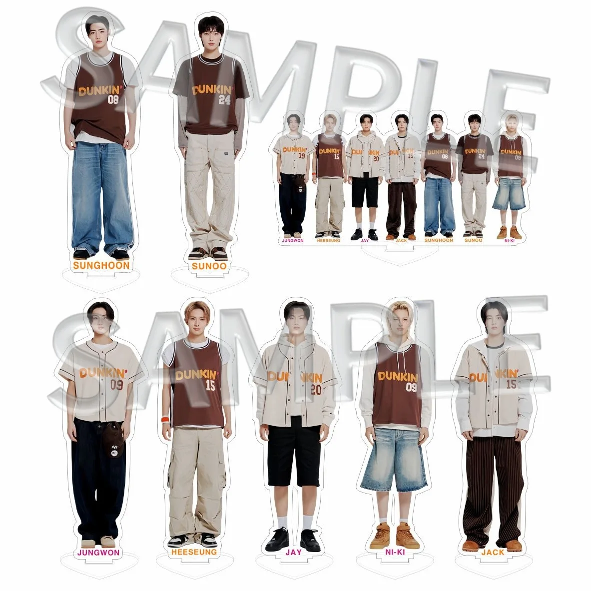 

Stylish Male Music Kpop Idol Keychain Exquisite Character Bag Charm Fashion Collectible Accessory Music Fans Collectors Standee