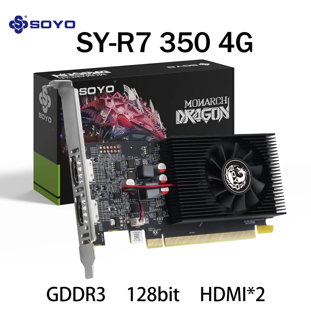 SOYO R7 350 4GB GDDR3 Graphics Card