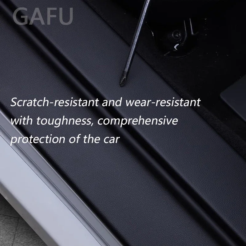 لشيري أريزو 8 2023 2024 2025 عتبة باب السيارة لوحة عتبة بار الجلود الجذع الخارجي الحرس لوحة تعديل السيارات الملحقات