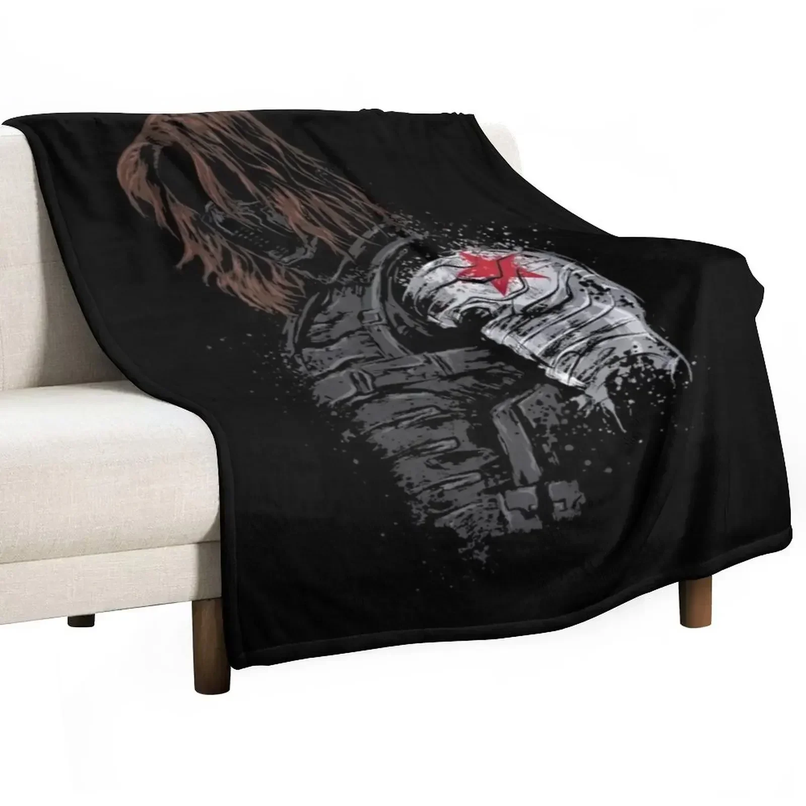 

buckythe Winter Soldier Throw Blanket Decorative Sofas Decorative Throw Blankets