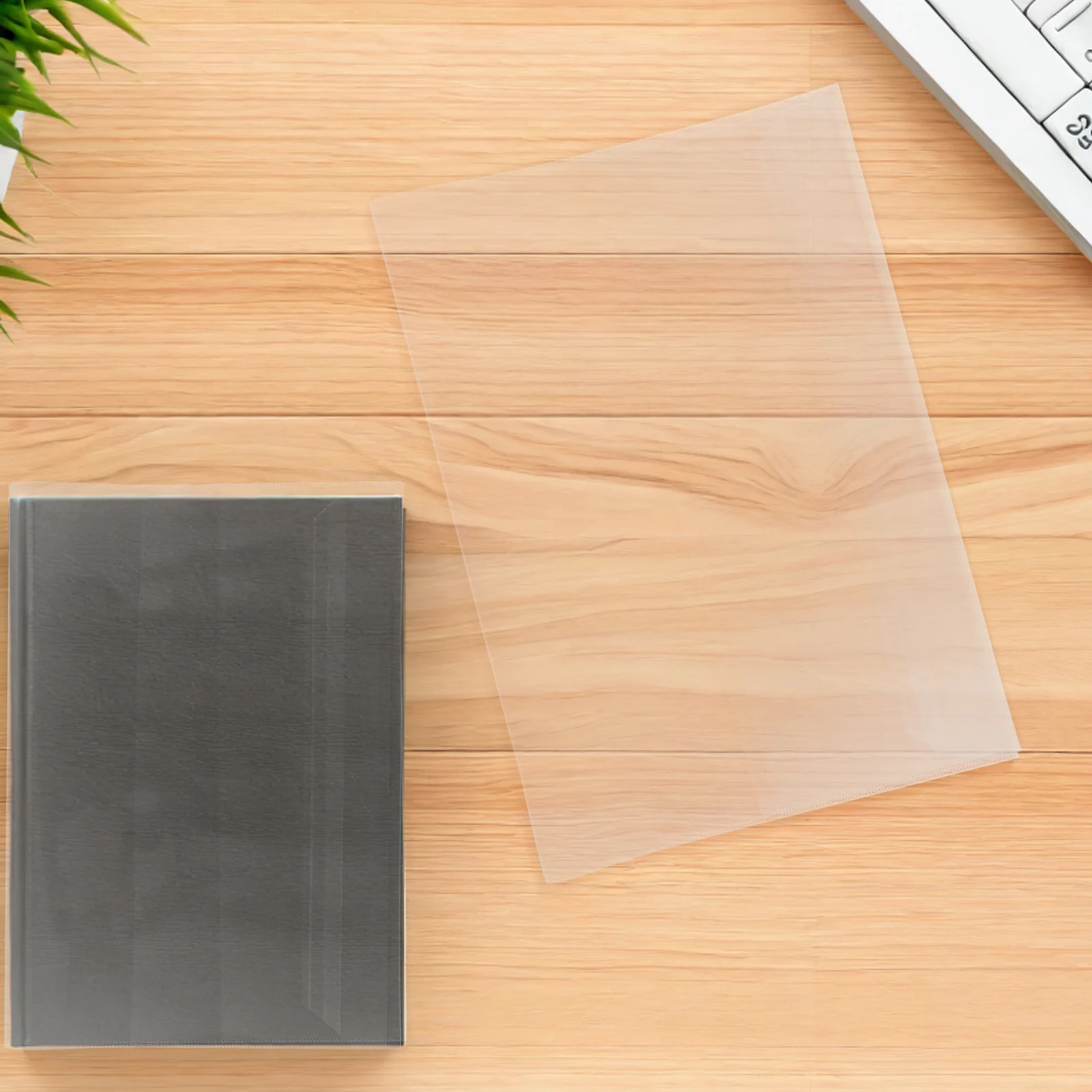 

40Pcs Clear Waterproof Book Covers Transparent Plastic Sleeve for Textbooks Notebooks Dustproof Protective Jacket School Use